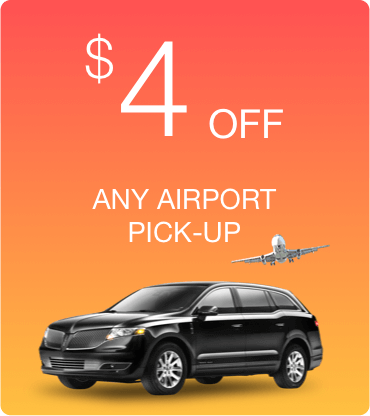 $4 off any airport pick up